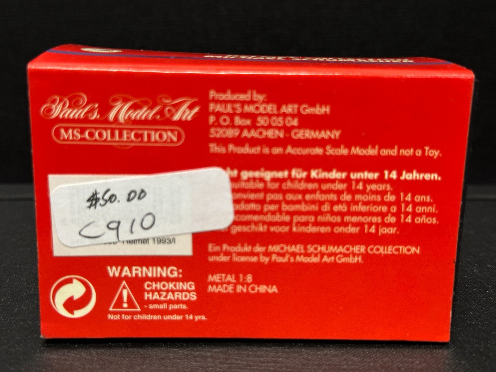 Pauls Model Art Helmet Collection Michael Schumacher 1993