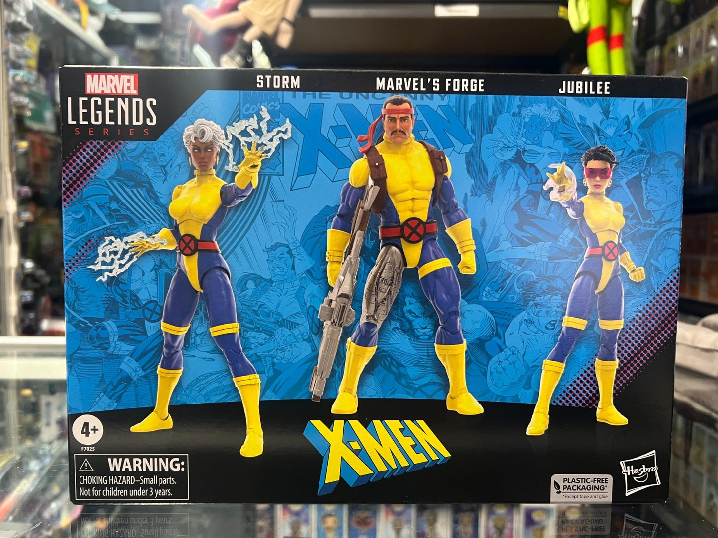 Hasbro Marvel Legends Series 60th Anniv X-Men Storm Forge Jubilee 3-Pack Figures