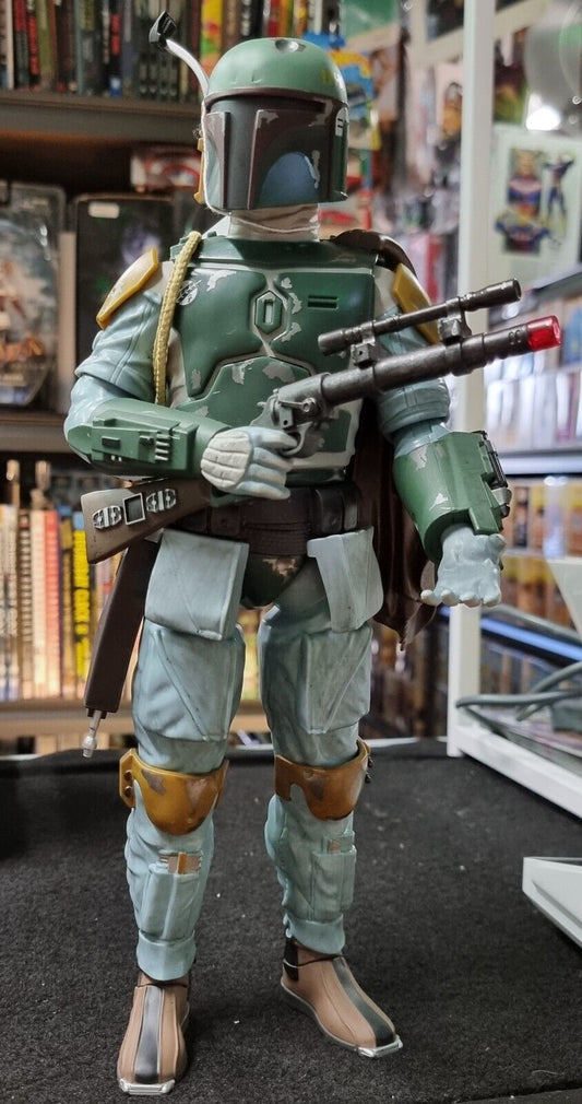 Star Wars 14” Talking Boba Fett Action Figure Lights Sounds Disney Store