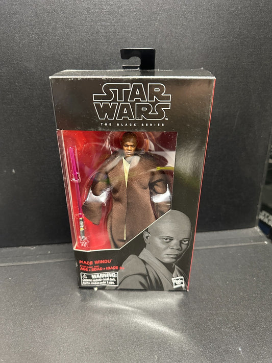 Star Wars The Black Series Mace Windu #82 6 inch Action Figure (damaged box)