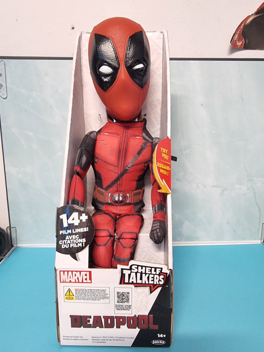 Shelf Talkers Talking Deadpool Plush 12 Inch Pull String Action Figure New InBox
