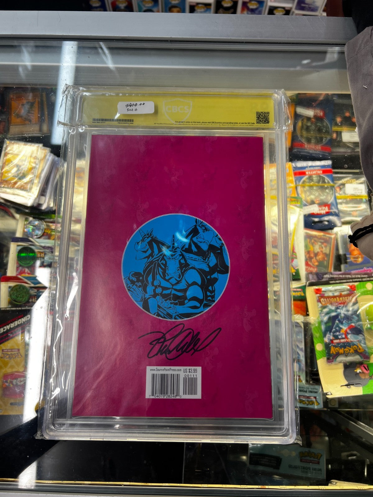 Source Point Comics Warcorns#1 Graded 9.8 Signed By Garrett Gunn