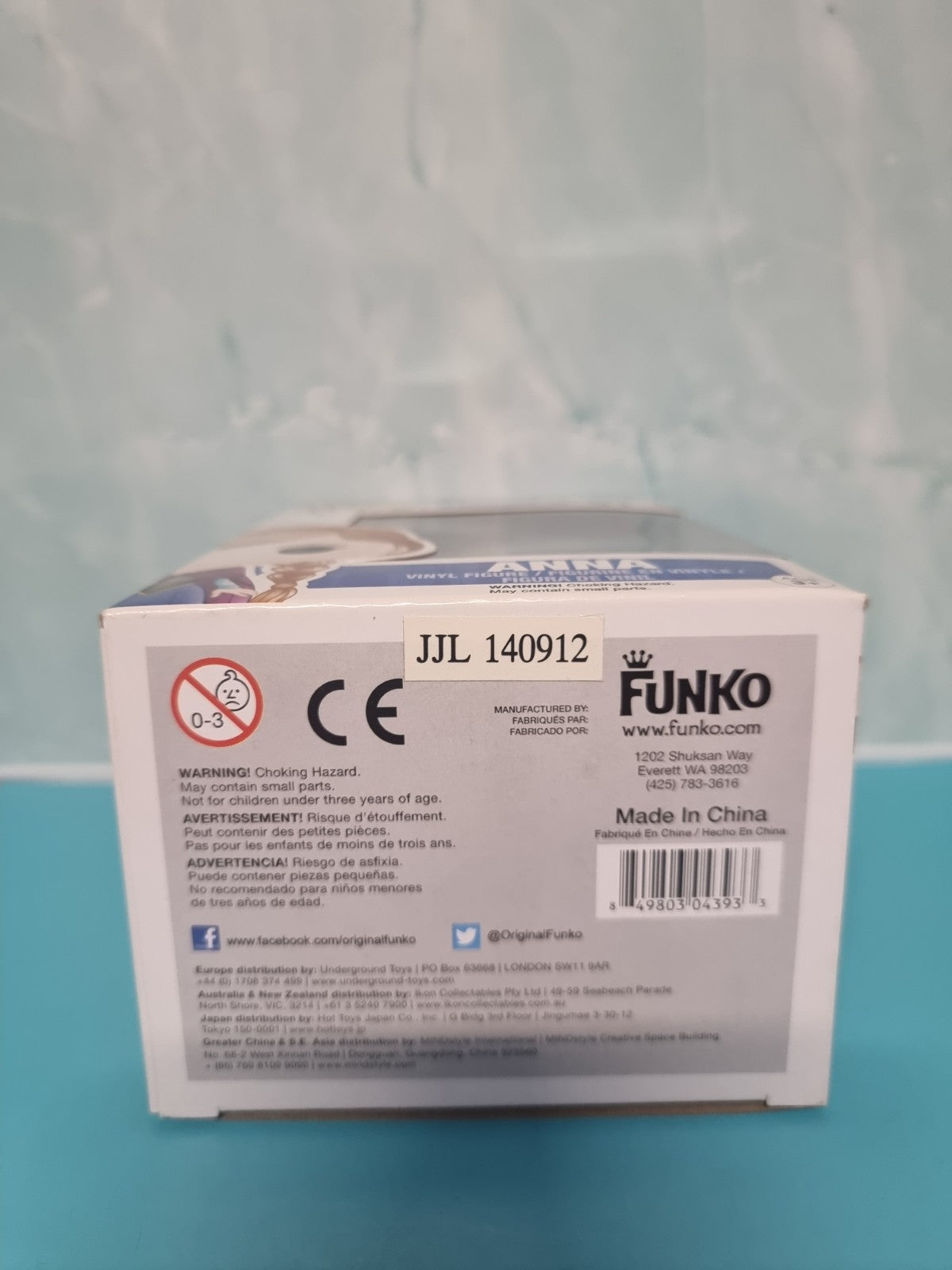 Funko Pop Disney Frozen Anna Clear Ice Blue #81
