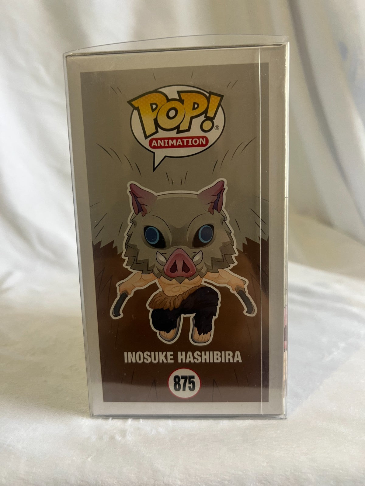 FUNKO POP VINYL DEMON SLAYER INOSUKE HASHIBIRA FLOCKED #875 EXCLUSIVE FIGURE