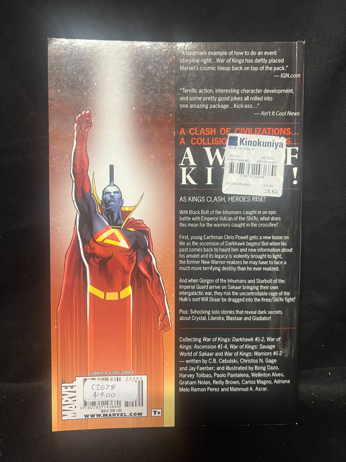 War Of Kings: Warriors Marvel 2011 1st Printing Graphic Novel