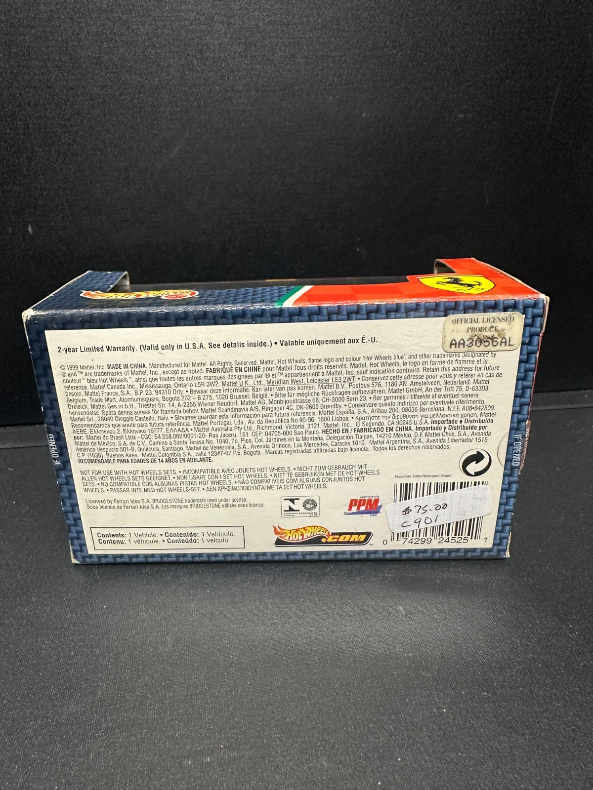 Hot Wheels Racing Michael Schumacher Ferrari F399 1999  1:43 Scale