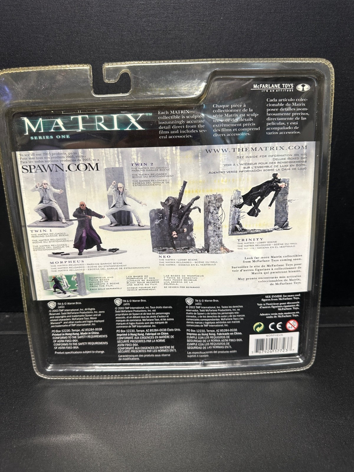 MCFARLANE TOYS MATRIX SERIES 1 MORPHEUS ACTION FIGURE 2003 Factory Sealed