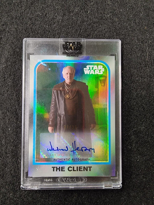 Star Wars 2022 Signature Series Werner Herzog as The Client 25/25 Autographed Tr
