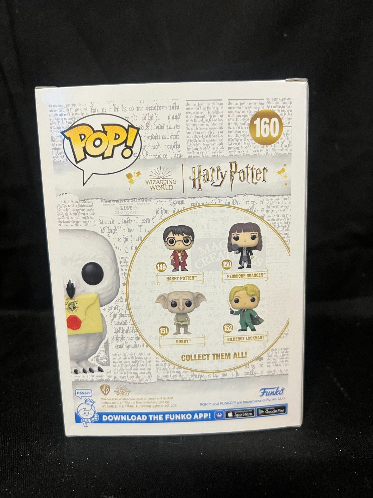 Funko POP! Harry Potter Hedwig With Letter #160 2023 Wondrous Con Brand NEW