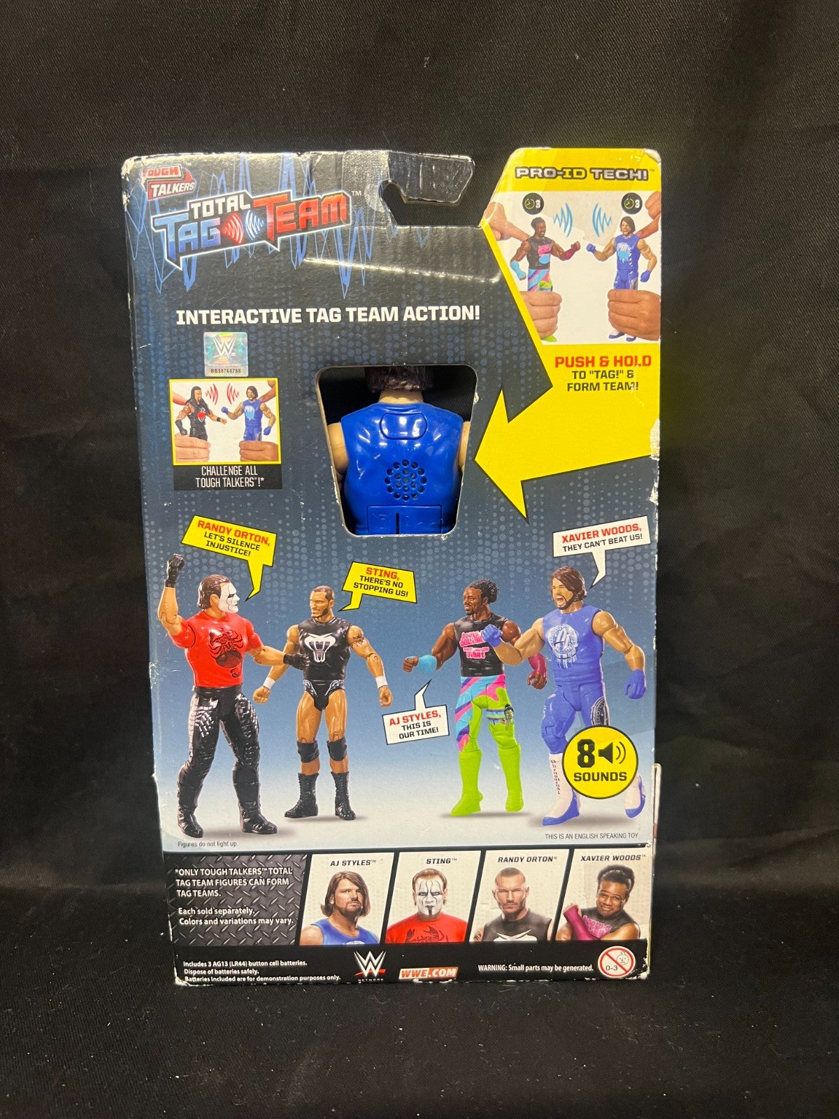 WWE Tough Talkers AJ STYLES Wrestler Figure Total Tag Team