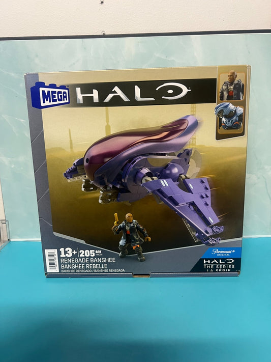 WB MEGA Brands - HALO Renegade Banshee Vehicle Building Kit -2 Micro Action Figs
