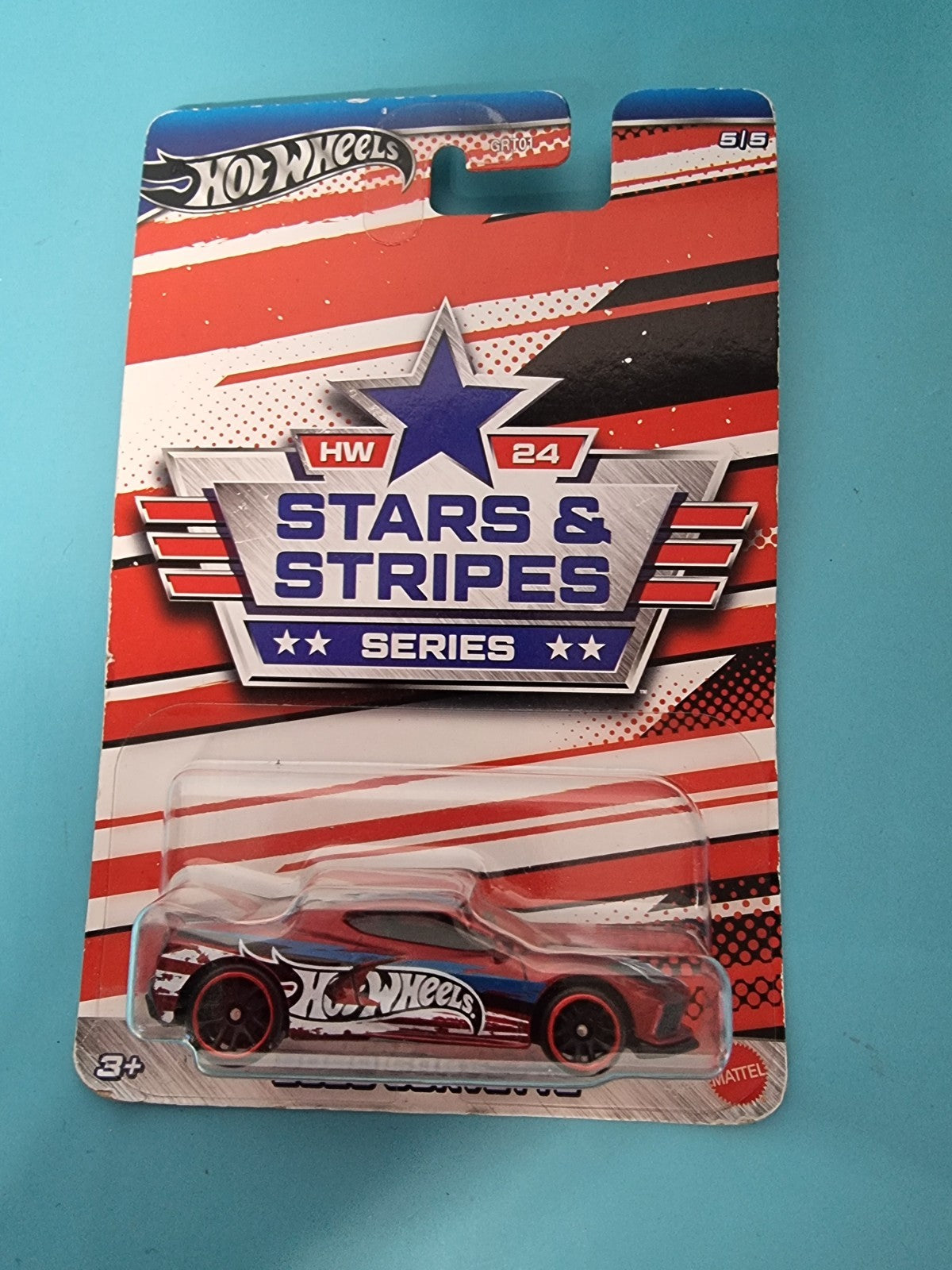 2024 Hot Wheels Stars & Stripes Series 2020 Chevy Corvette #5/5 - MONMC - 1/64 S