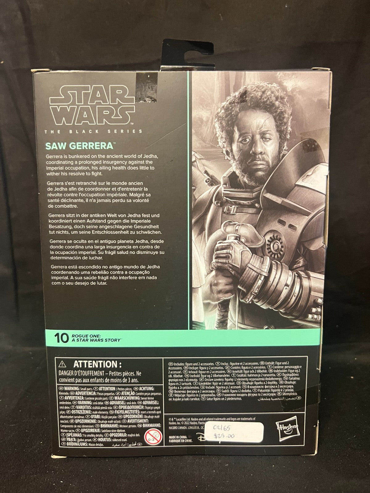 Star Wars: Rogue One - Saw Gerrera Black Series Deluxe 6” Scale Action Figure
