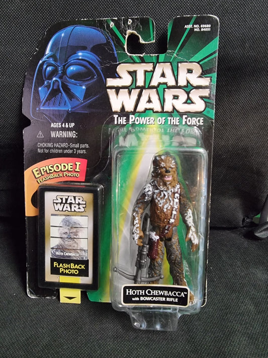 Star Wars Hoth Chewbacca power of the force action figure / Hasbro