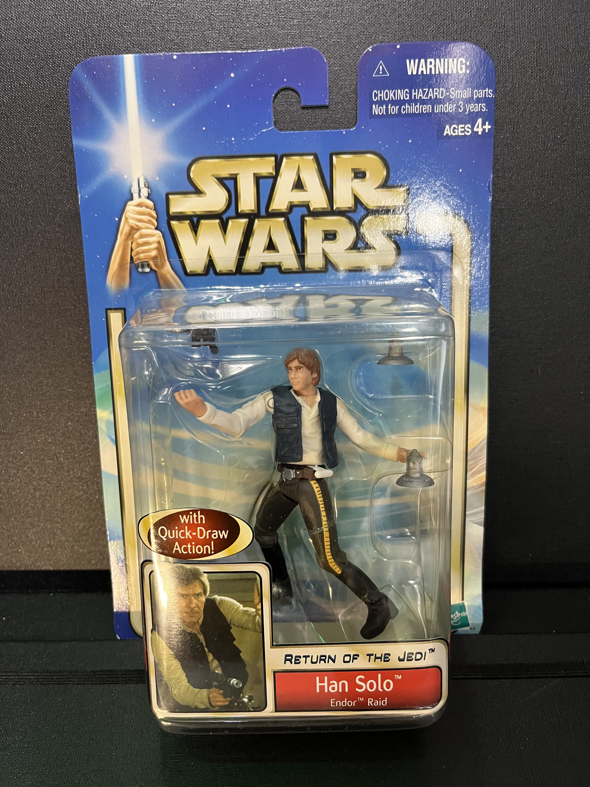 Han Solo Endor Raid Star Wars AOTC Carded 3.75 Action Figure