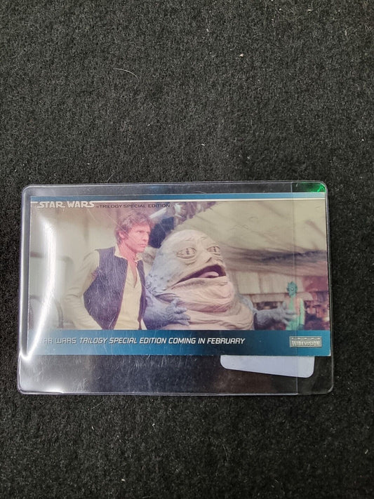 VINTAGE 1997 Topps Star Wars Trilogy Special Edition Widevision Laser Cut #H3