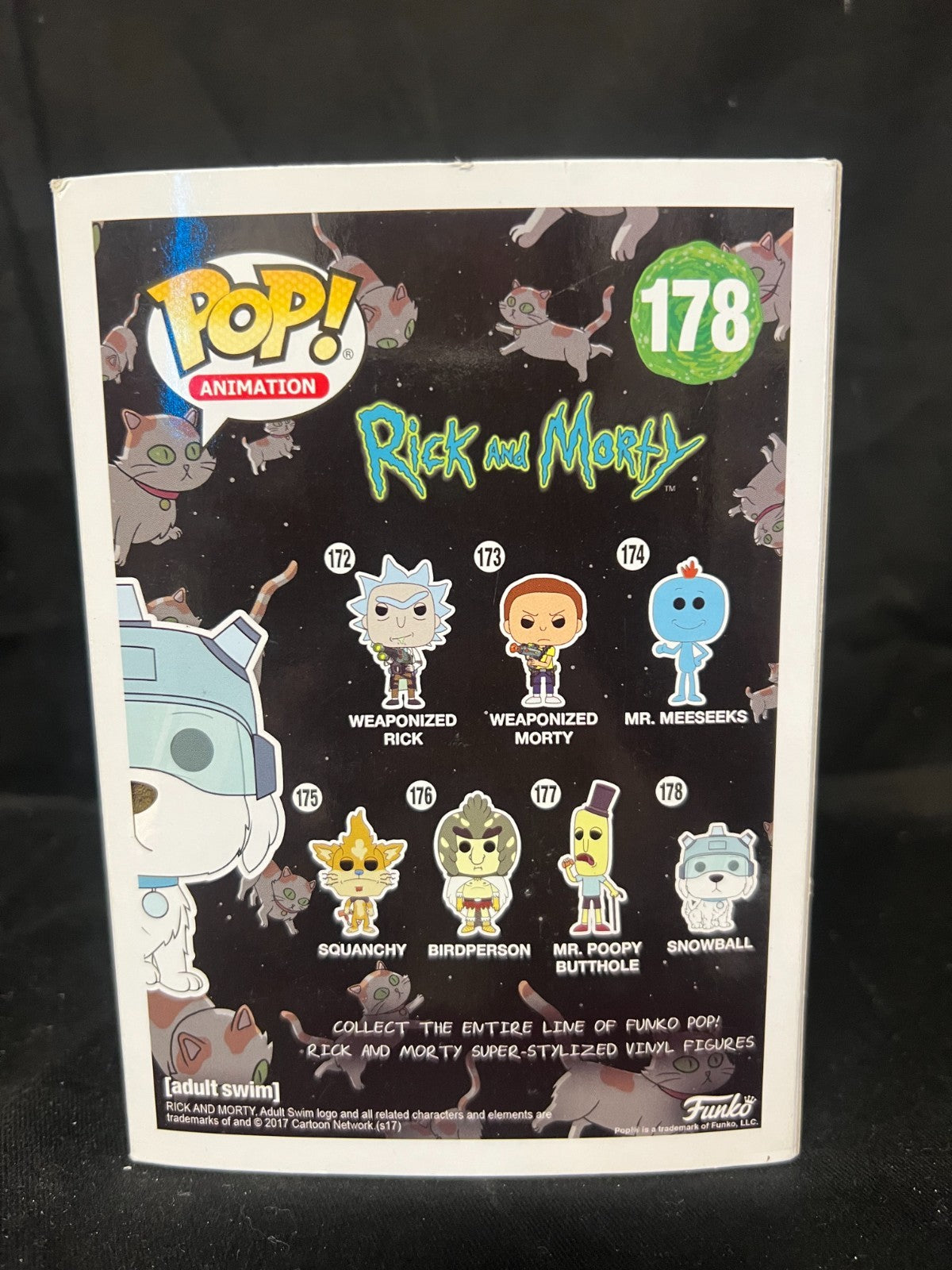 Funko Pop! Snowball #178 Rick and Morty Animation Vaulted Collectible Figure