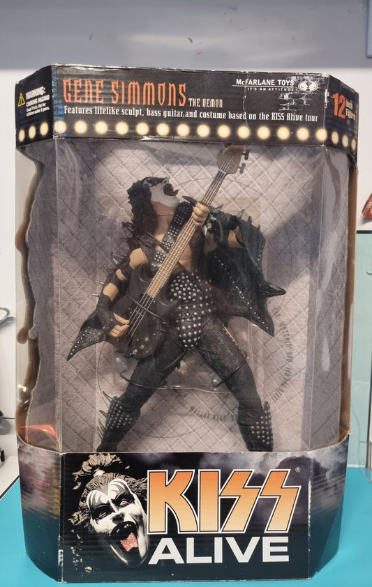 McFarlane Toys KISS GENE SIMONS (KISS ALIVE) 12 inch ( Box has Wear)
