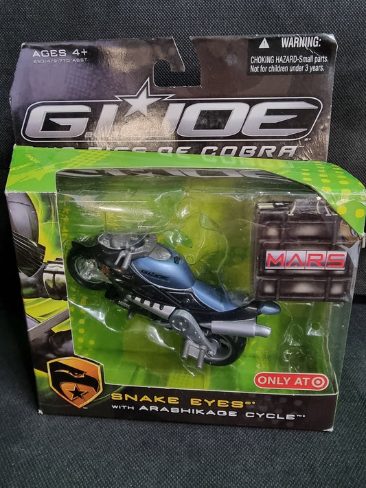 2009 G.I. Joe The Rise of Cobra  Arashikage Cycle ( MISSING SNAKE EYES)