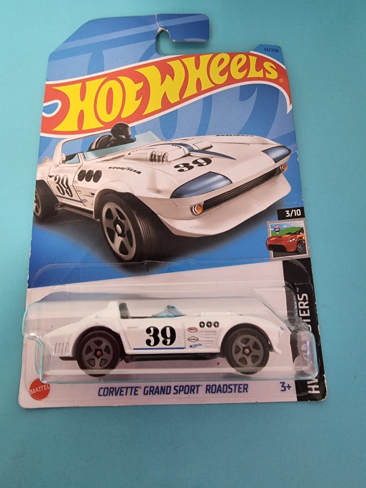 HOT WHEELS 2023 HW ROADSTERS 3/10 - CORVETTE GRAND SPORT ROADSTER WHITE