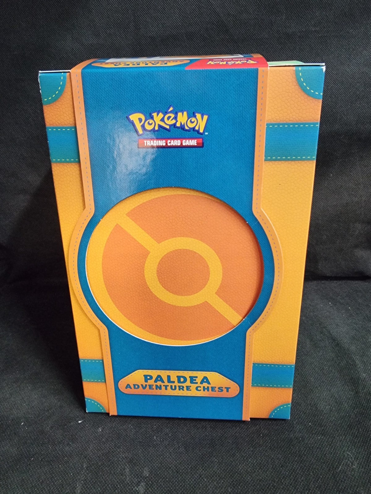 Pokemon Paldea Adventure Chest: Storage Box + Promos Stickers & 6 Booster Packs!