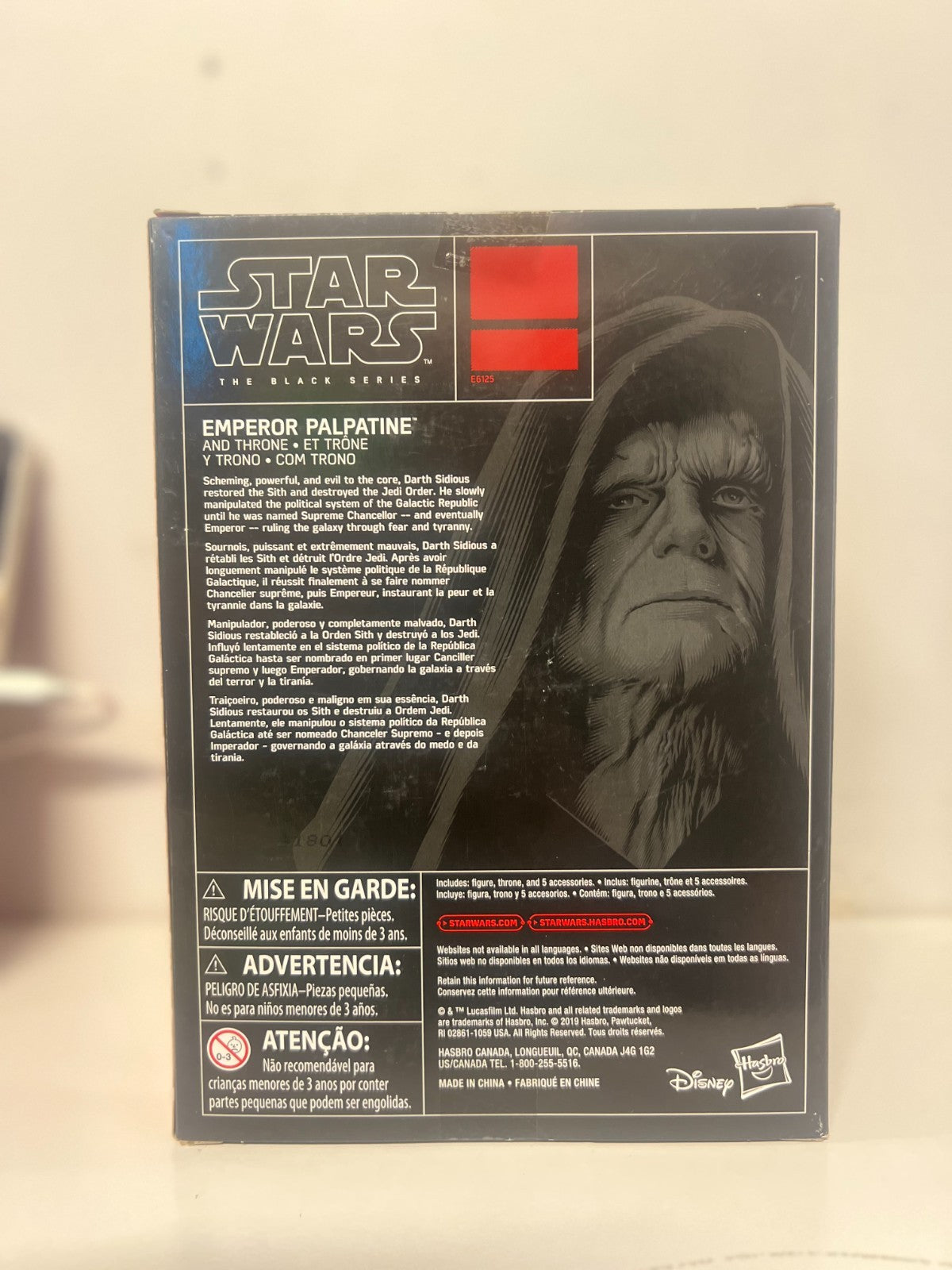 Star Wars Black Series Emperor Palpatine & Throne Figure Return of the Jedi