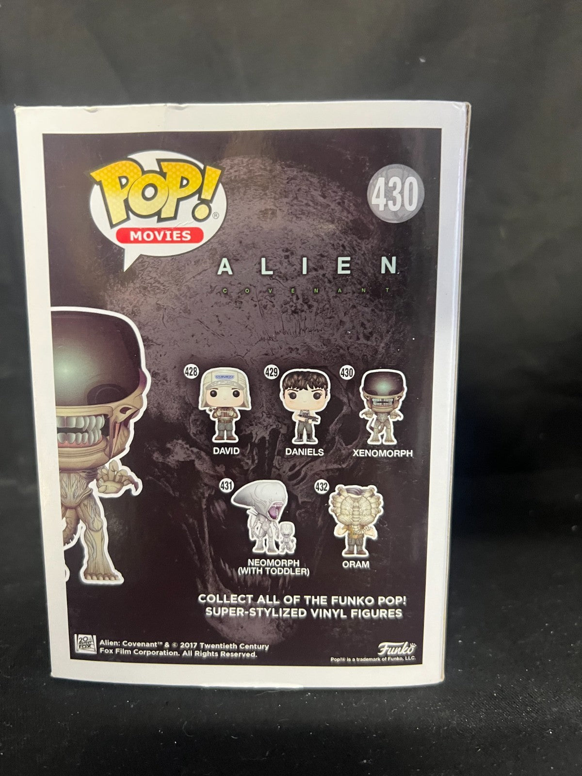FUNKO POP MOVIES ALIEN COVENANT #430 XENOMORPH (BLOOD SPLATTERED) VINYL
