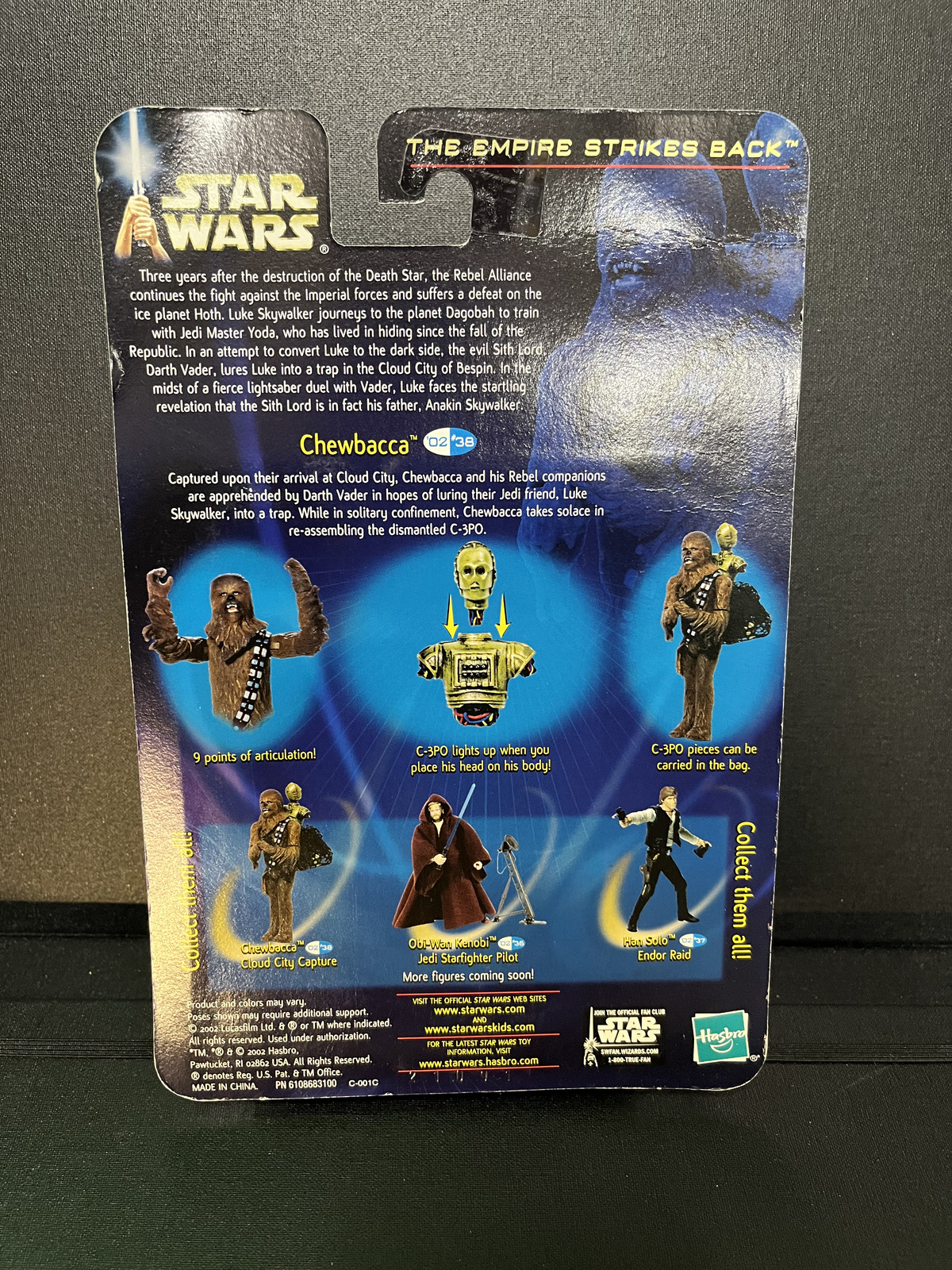 Chewbacca Cloud City Capture Star Wars AOTC Carded 3.75 Action Figure