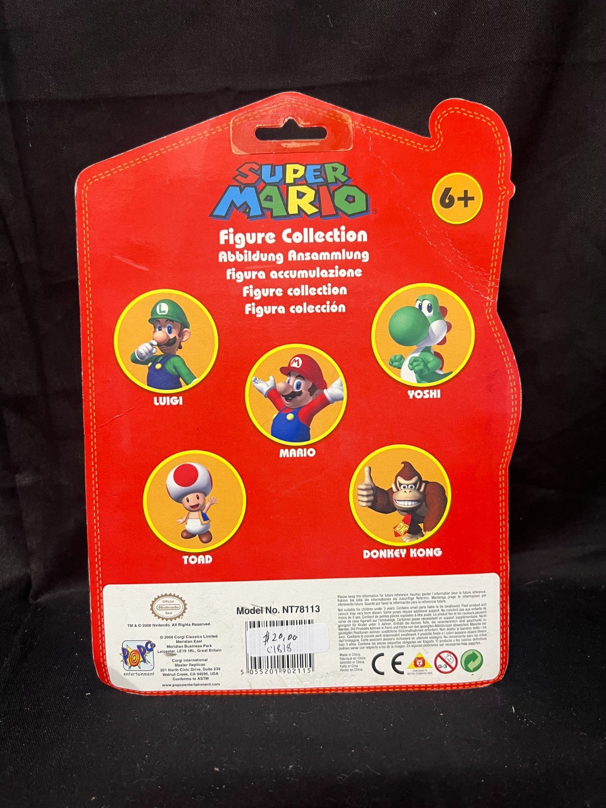 Super Mario Figure Collection mario 2008 Official Nintendo Set Model NT78113 New