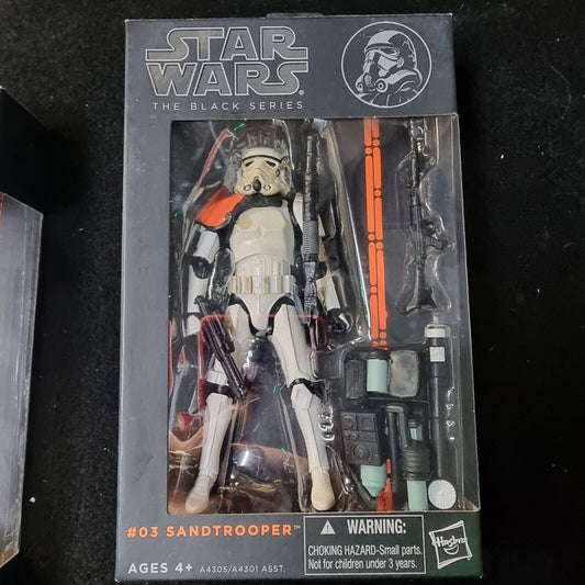 BRAND NEW STAR WARS BLACK SERIES 6" Black Series Sandtrooper #3 6"