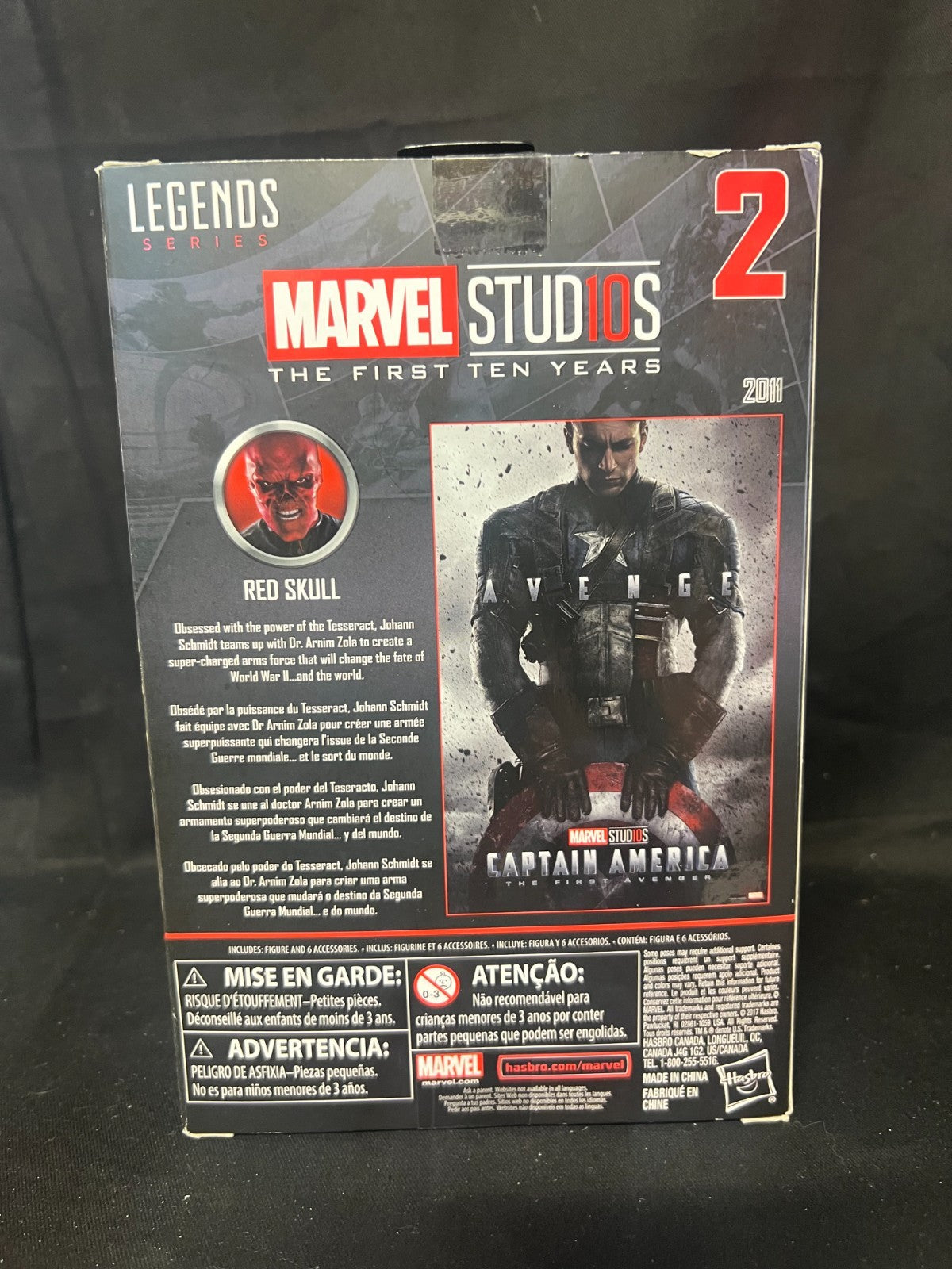 Marvel Legends Red Skull The First Ten Years Captain America The First Avenger