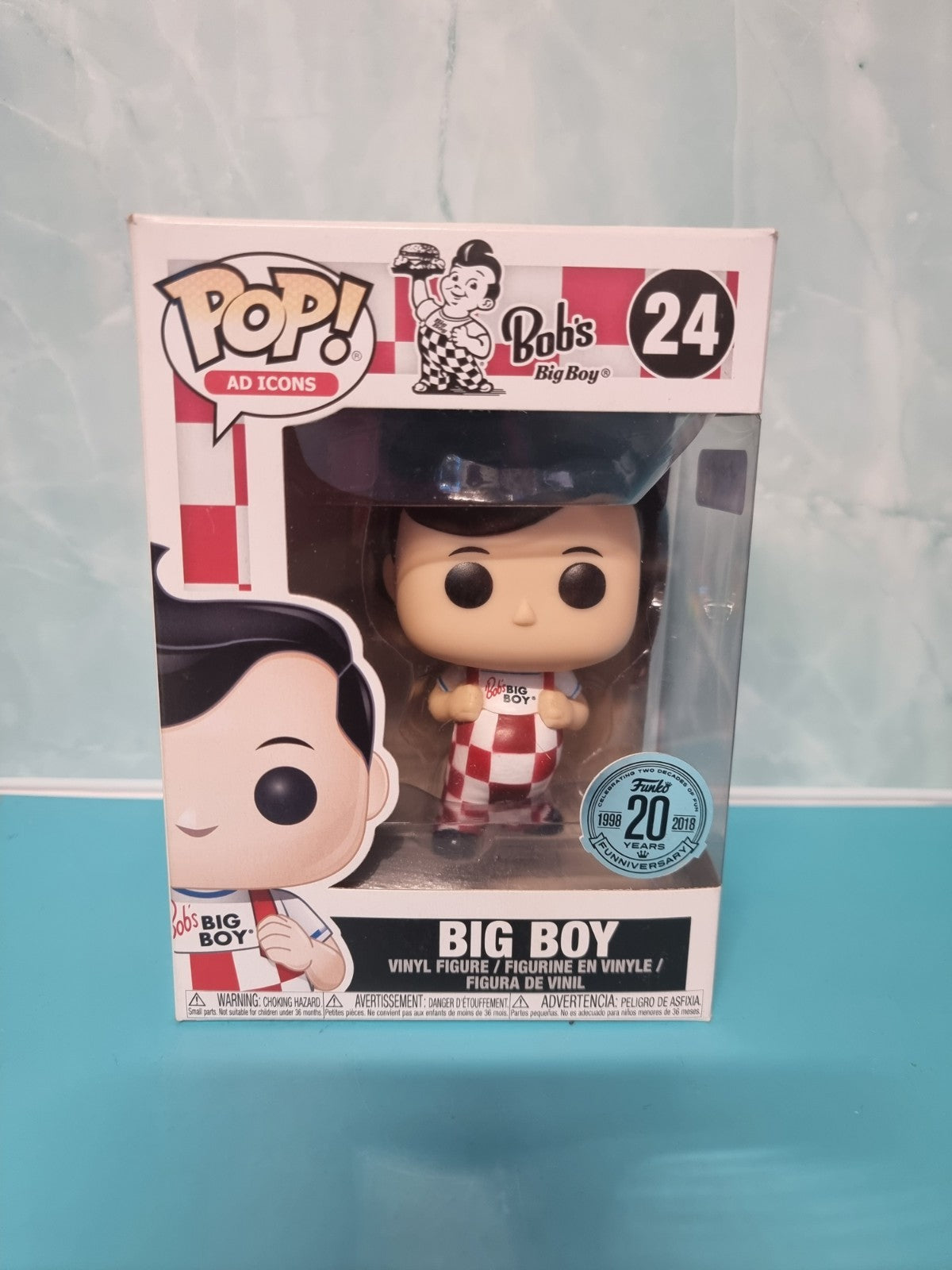 Funko POP Ad Icons Bob's Big Boy big boy 24 Vinyl Figure (Box Faded)