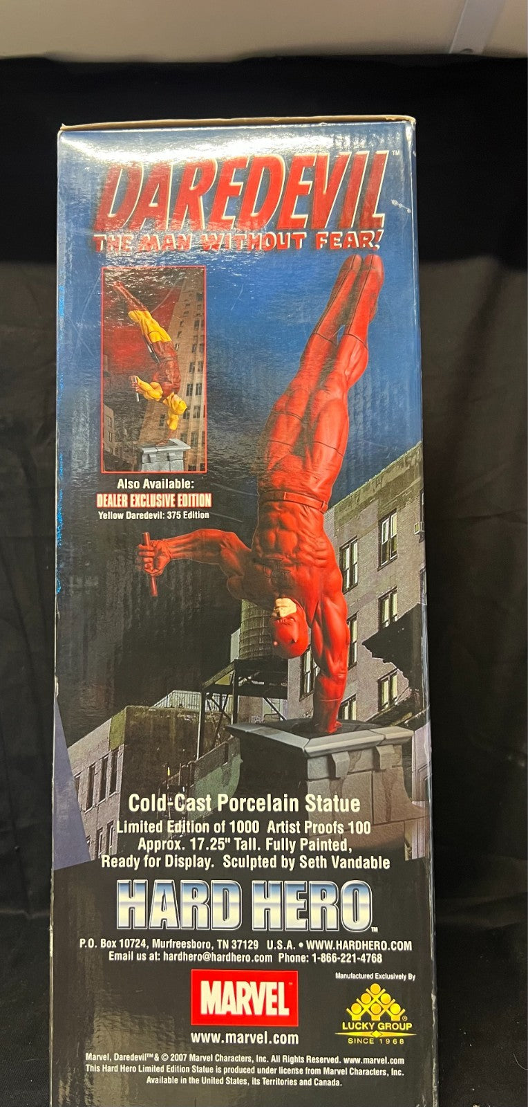 Hard Hero DAREDEVIL Red Costume Statue  348/1000 dare devil