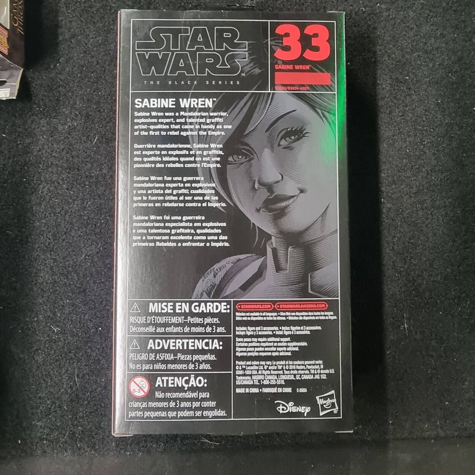 Star Wars The Black Series Sabine Wren #33 6" Action Figure