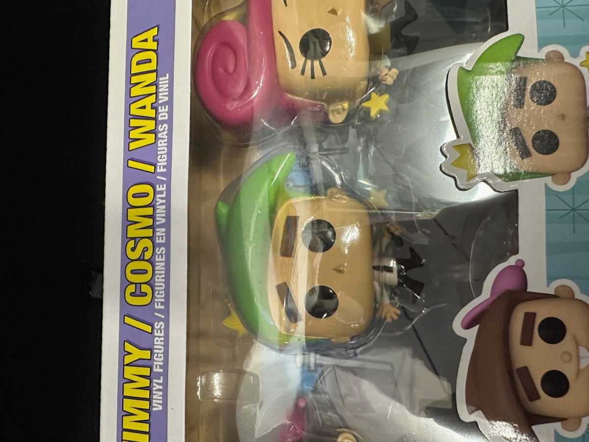 Funko Pop! Fairly Odd Parents Timmy, Cosmo & Wanda 3 Pack 2023 Summer Con Rare