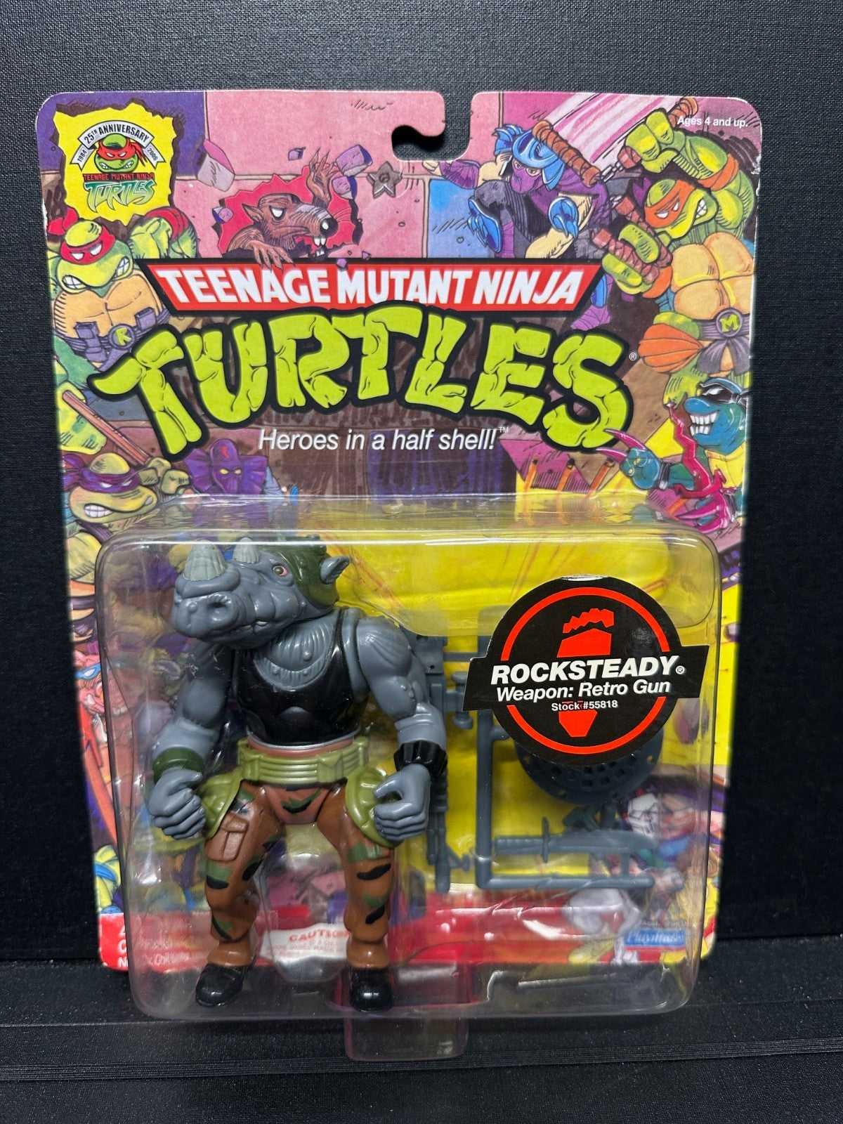 Playmates  Teenage Mutant Ninja Turtles Rocksteady 25th Anniversary Figure
