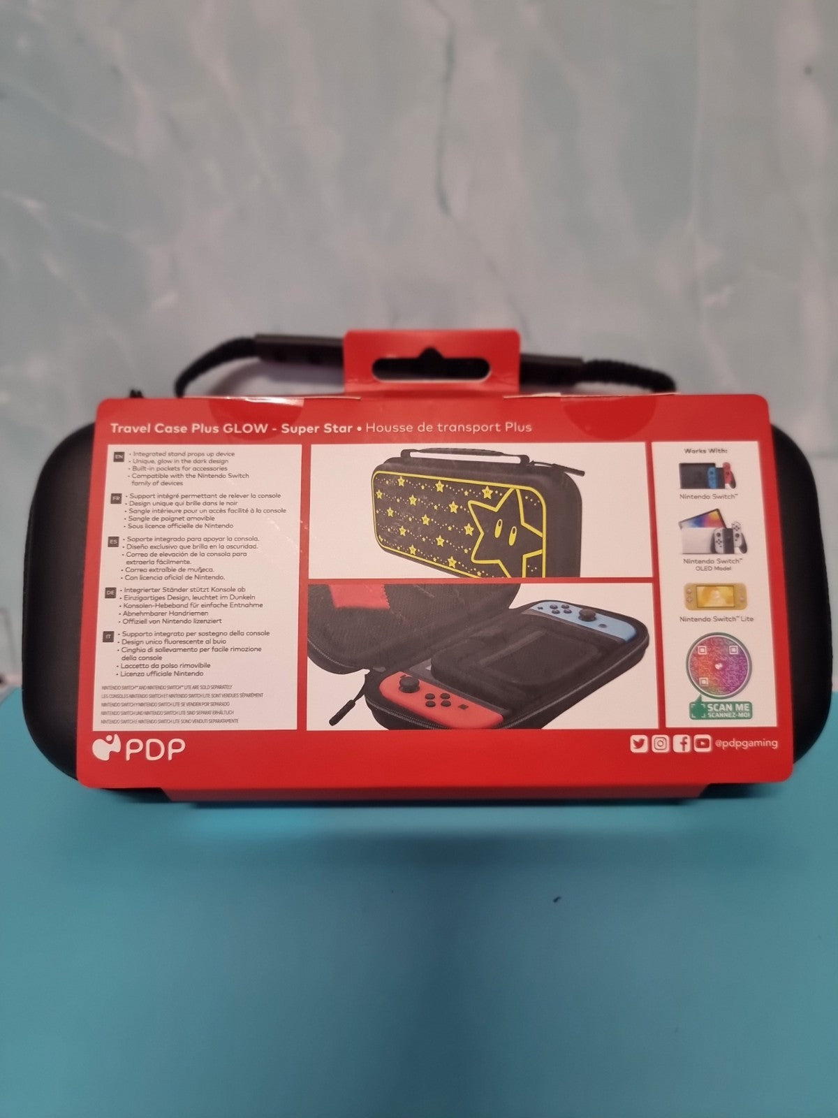 PDP Gaming Officially Licensed Case - 1-UP Glow (Nintendo Switch)