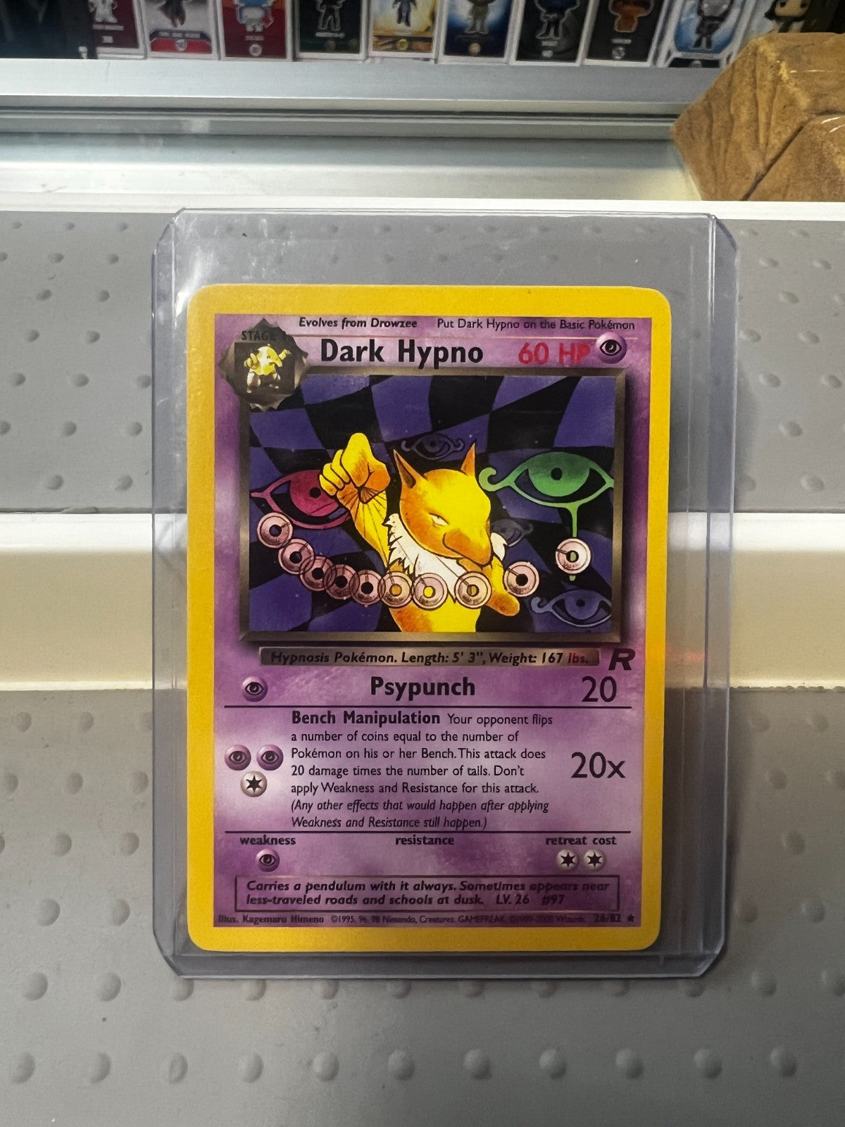 Dark Hypno 26/82 Rare Team Rocket - WOTC Pokemon Card Near Mint
