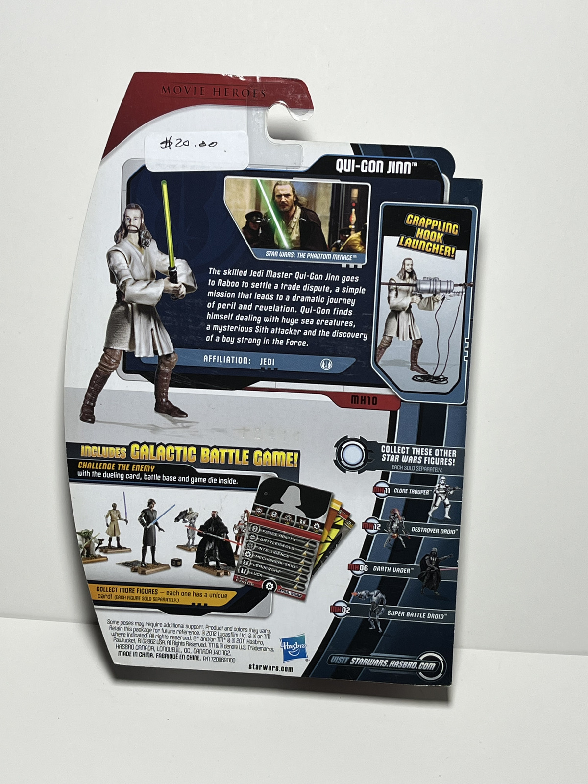 Qui-Gon Jinn MH10 Star Wars Movie Heroes 3.75 Action Figure