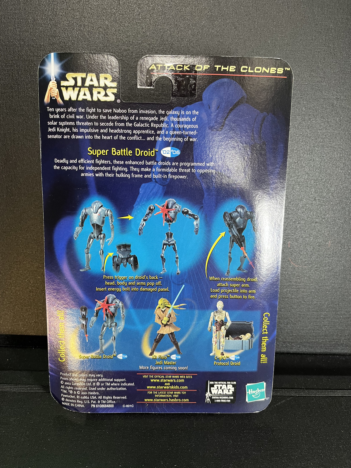 Super Battle Droid Star Wars AOTC Carded 3.75 Action Figure