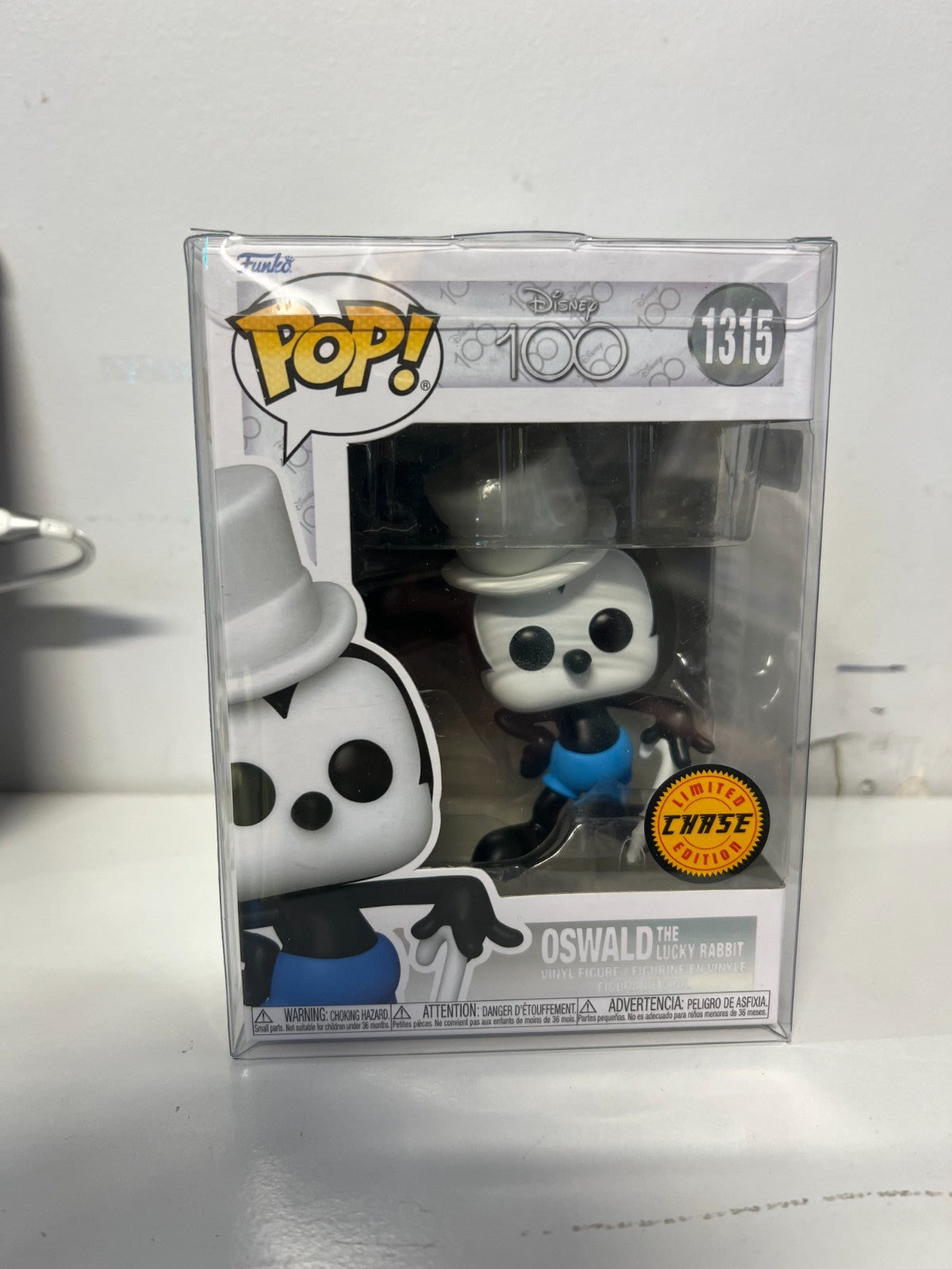Oswald the Lucky Rabbit Chase Funko Pop! w/ Protector Disney 100 #1315