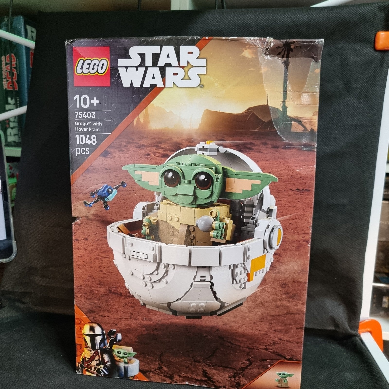 Grogu with Hover Pram 75403 Star Wars Lego set Legos Damaged Box 