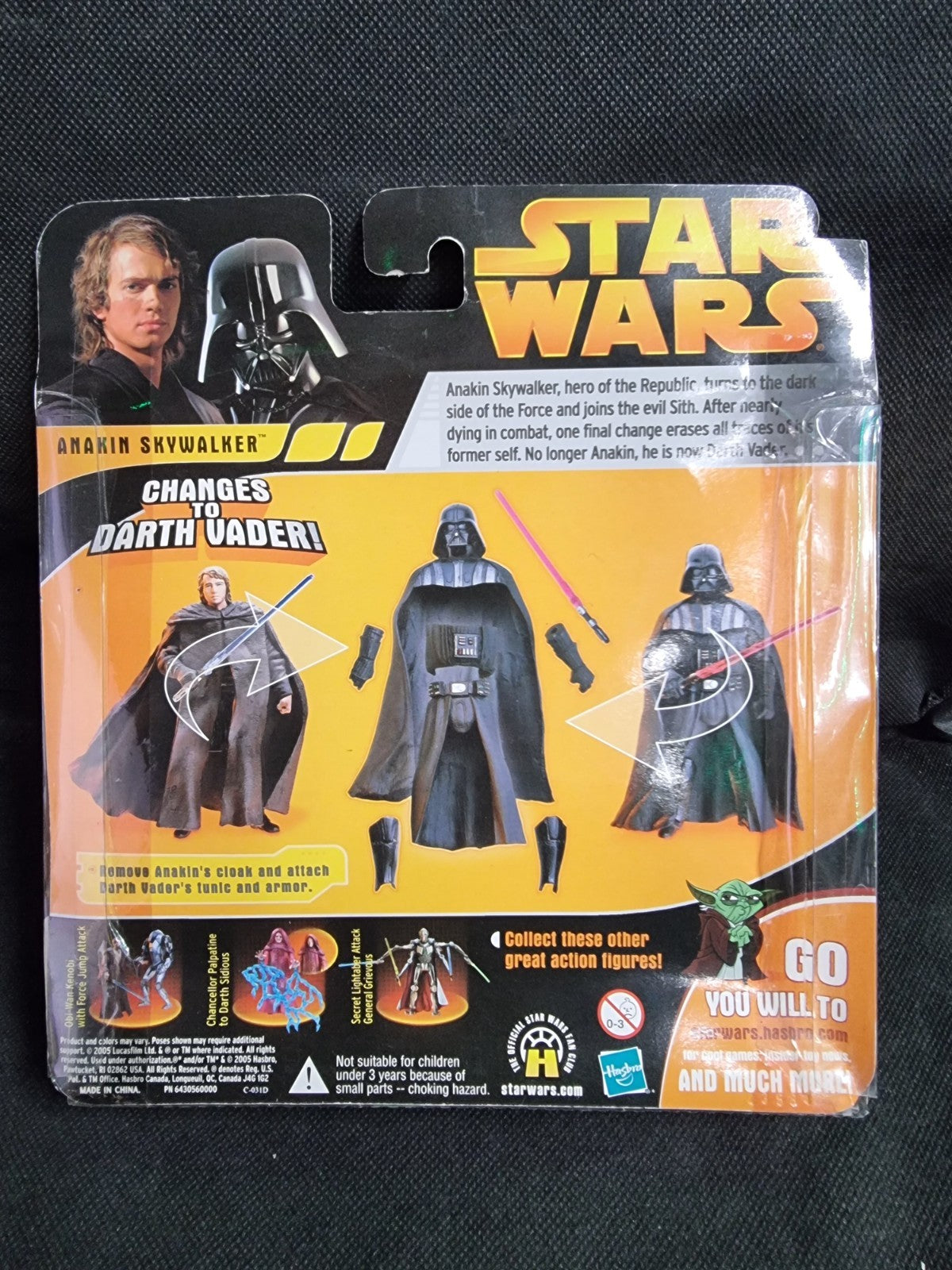 Star Wars Revenge Of The Sith Anakin Skywalker Changes To Darth Vader Figure