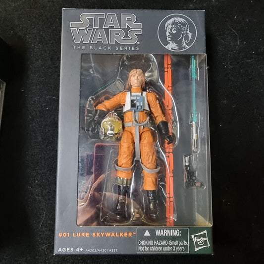 Star Wars The Black Series LUKE SKYWALKER X-WING PILOT #01 6" Action Figure 2013