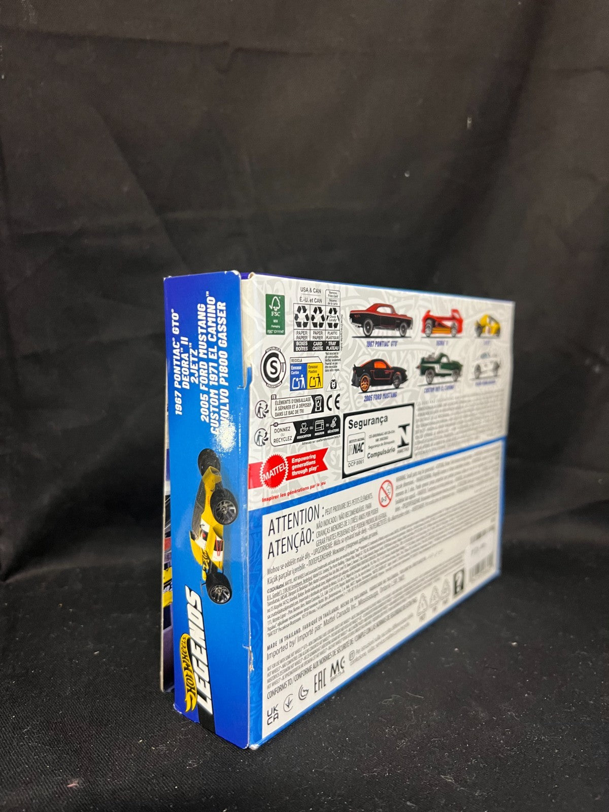 Hot Wheels Silver Series Legends Tour 5-Pack Diecast Cars Collectible New
