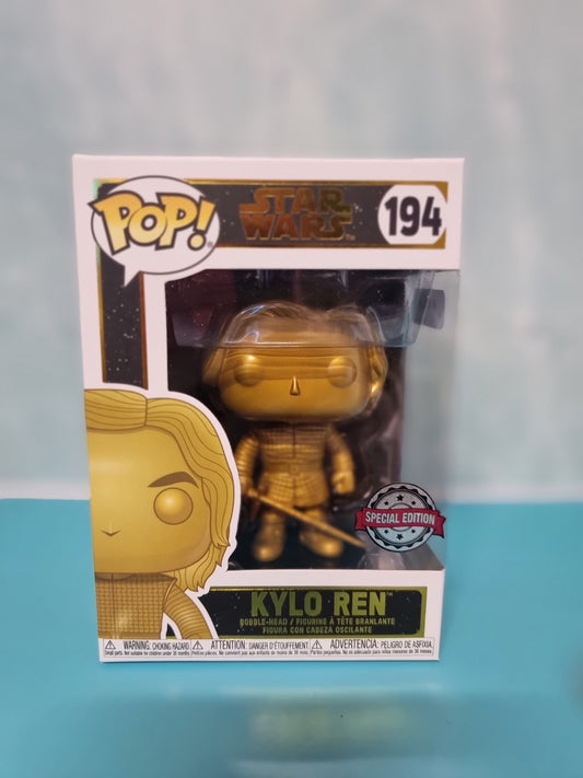 Star Wars Funko Pop - Kylo Ren (Metallic Gold) - No. 194