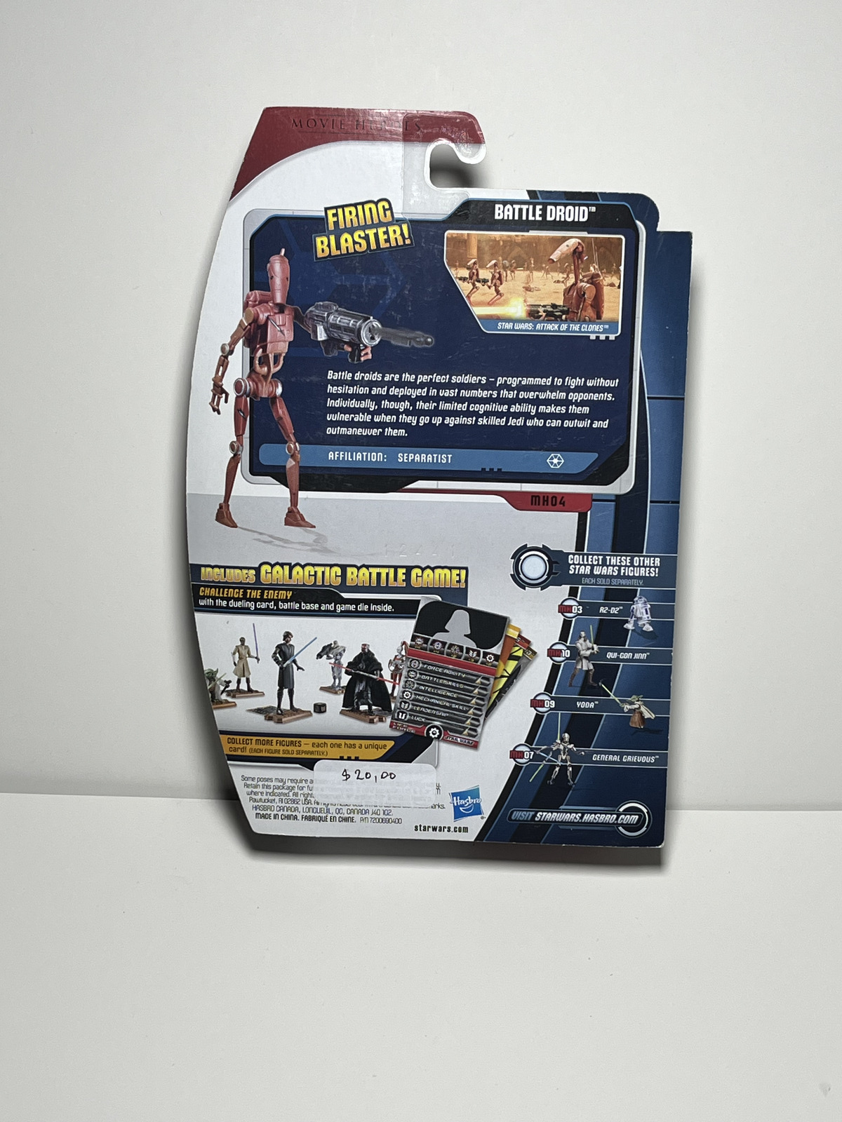 Battle Droid MH04 Star Wars Movie Heroes 3.75 Action Figure