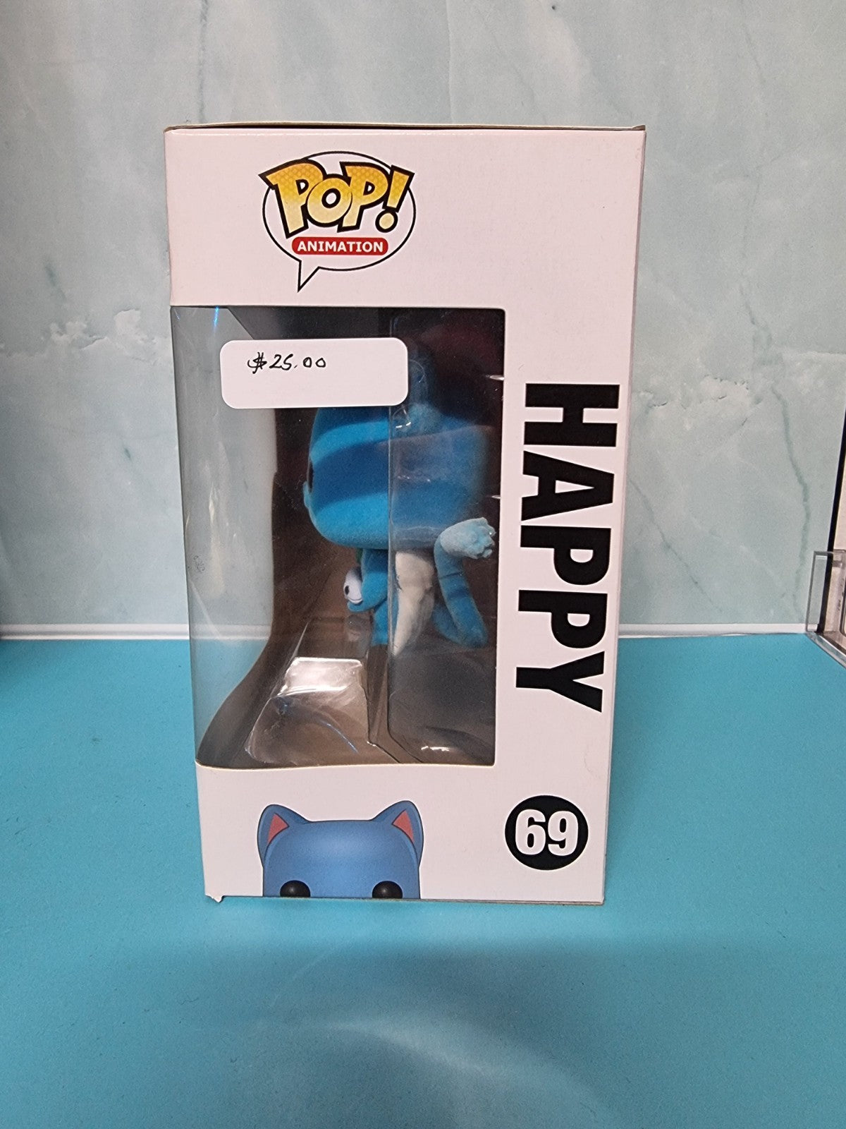 Funko Pop! Vinyl: Fairy Tail - Happy - (Flocked) - #69 Anime Cat