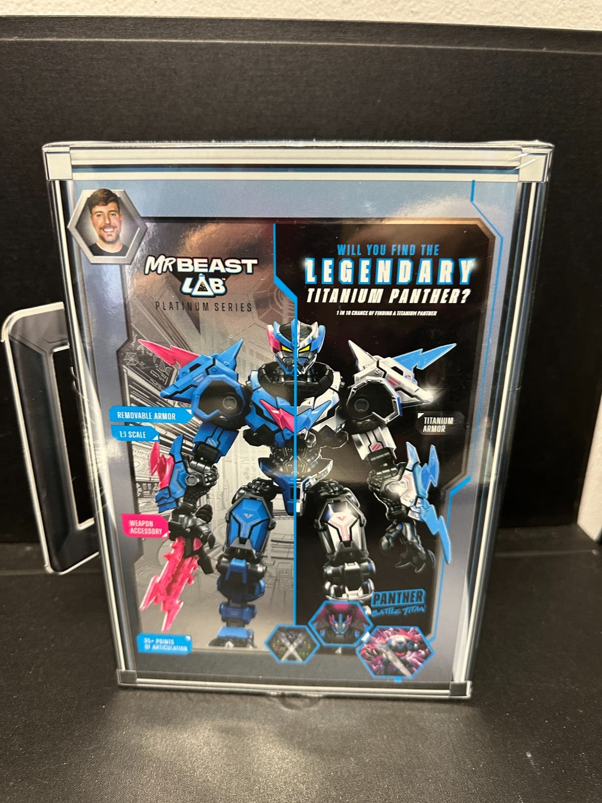 Mr Beast Lab Platinum Series S2 W1 Collector Pack Panther Battle Titan Figure