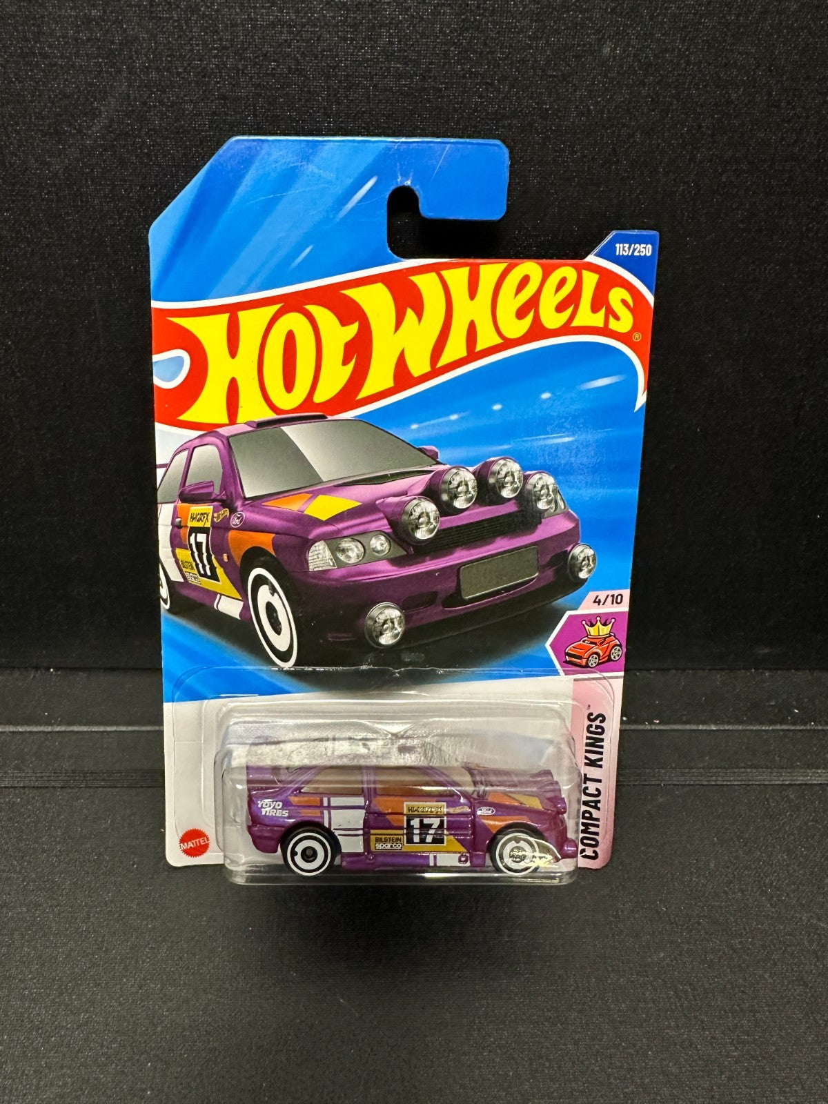 Hot Wheels Ford Escort Purple #113 Mainline Case L  4/10